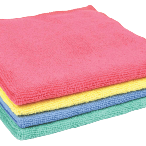 Reusable Eco-friendly microfiber coloured cleaning cloths.