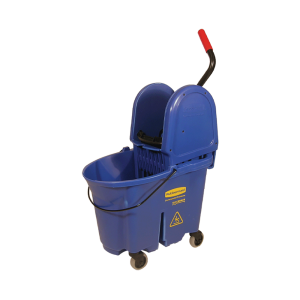 Rubbermaid wave Brake blue mop bucket with wringer.