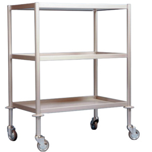 Wheeled clean linen trolley